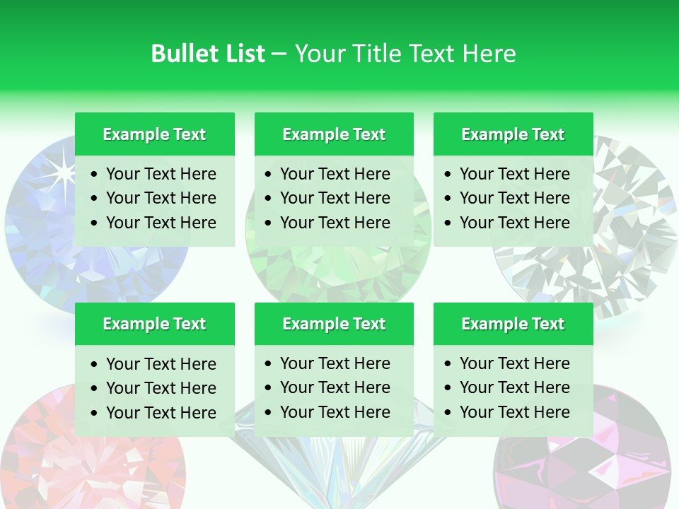 Jewelry Red Faceted PowerPoint Template