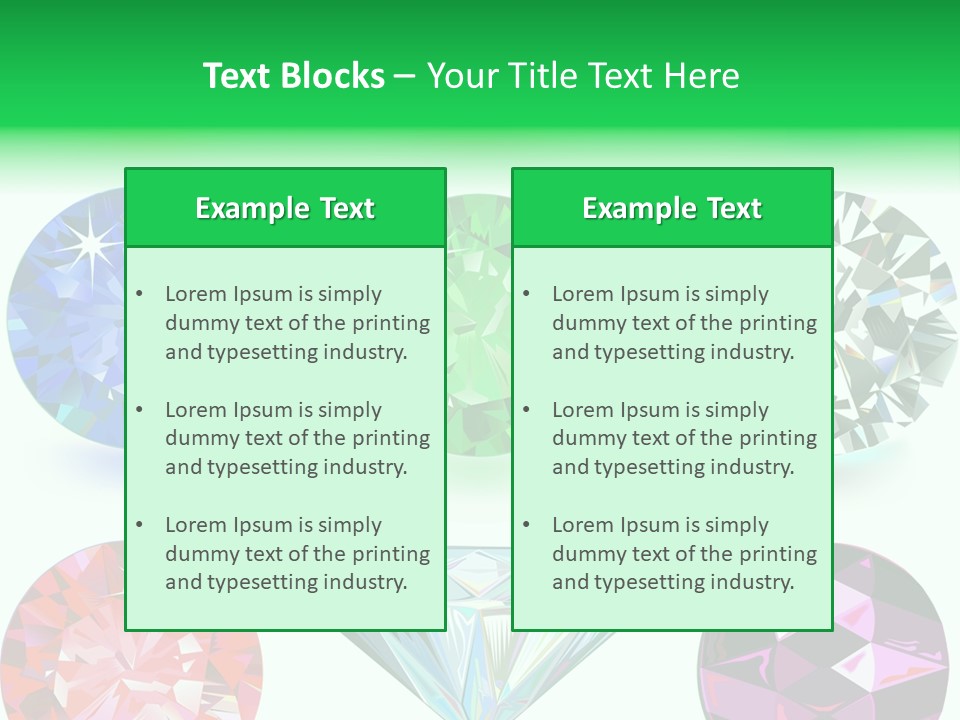 Jewelry Red Faceted PowerPoint Template