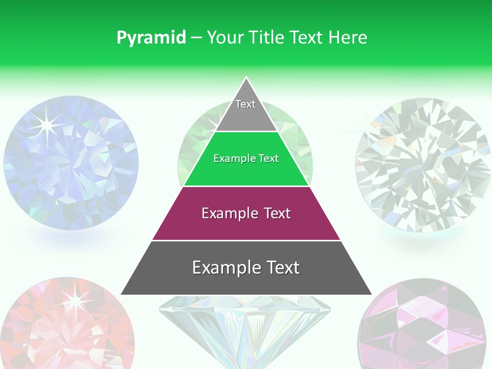 Jewelry Red Faceted PowerPoint Template