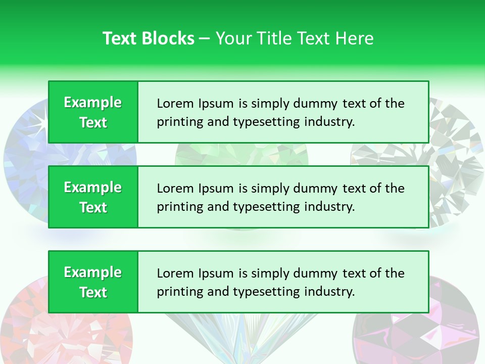 Jewelry Red Faceted PowerPoint Template