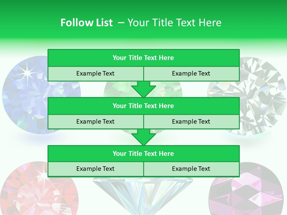 Jewelry Red Faceted PowerPoint Template