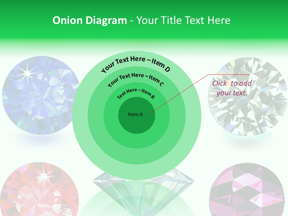 Jewelry Red Faceted PowerPoint Template