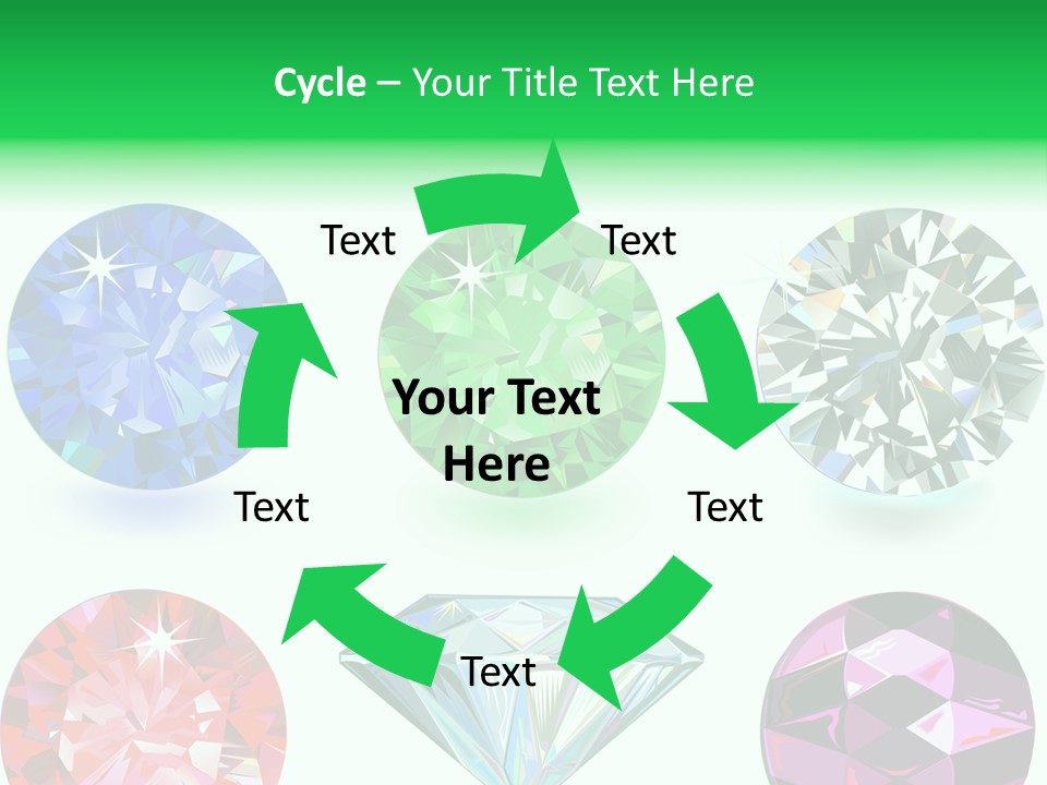 Jewelry Red Faceted PowerPoint Template