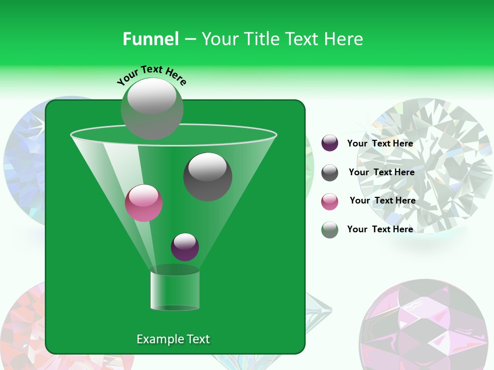 Jewelry Red Faceted PowerPoint Template