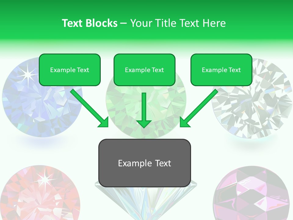 Jewelry Red Faceted PowerPoint Template