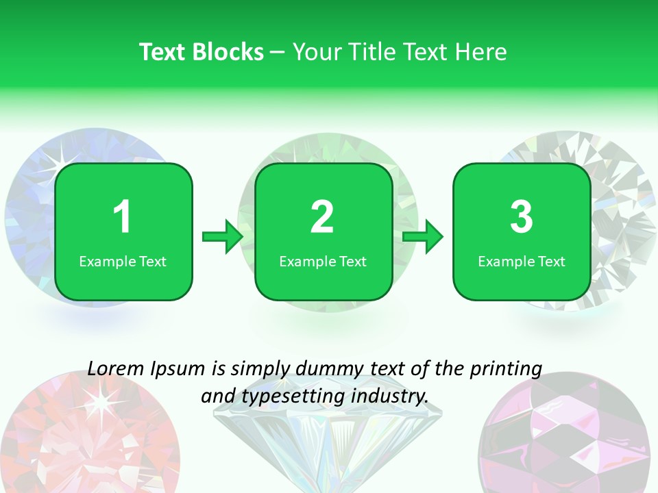 Jewelry Red Faceted PowerPoint Template