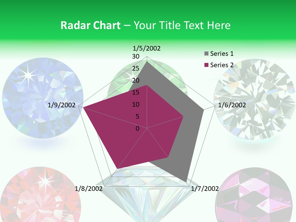 Jewelry Red Faceted PowerPoint Template