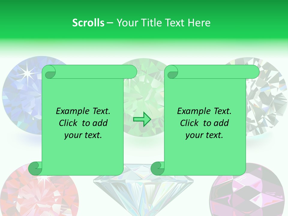 Jewelry Red Faceted PowerPoint Template