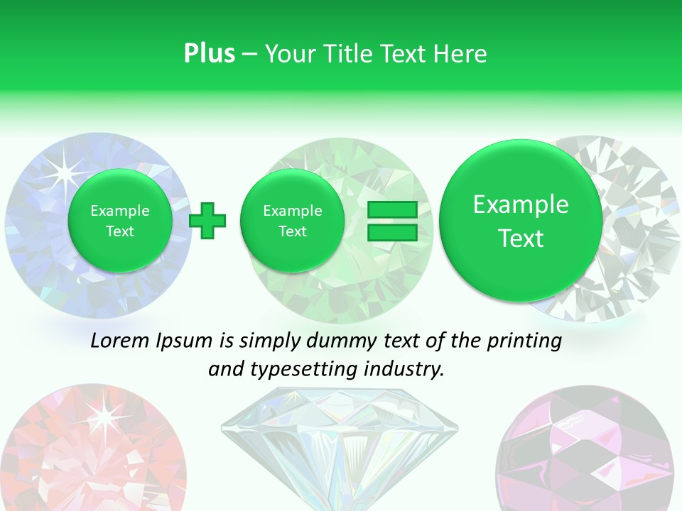 Jewelry Red Faceted PowerPoint Template