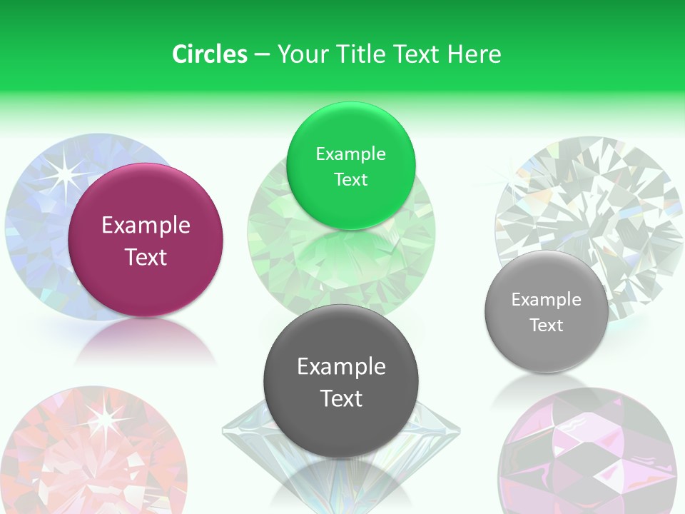 Jewelry Red Faceted PowerPoint Template