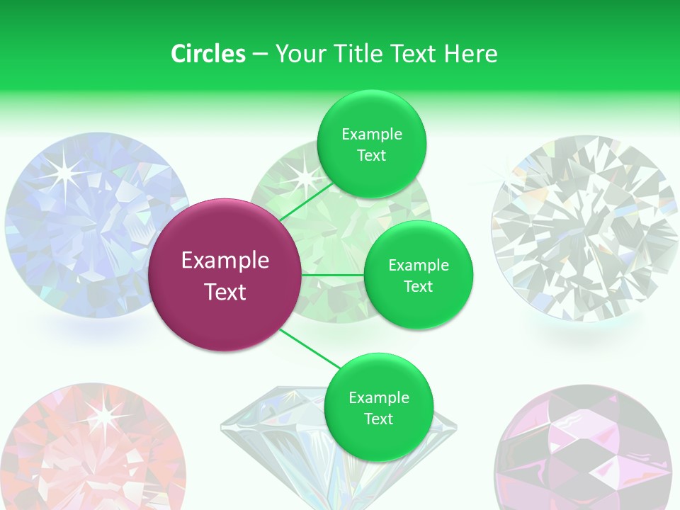 Jewelry Red Faceted PowerPoint Template