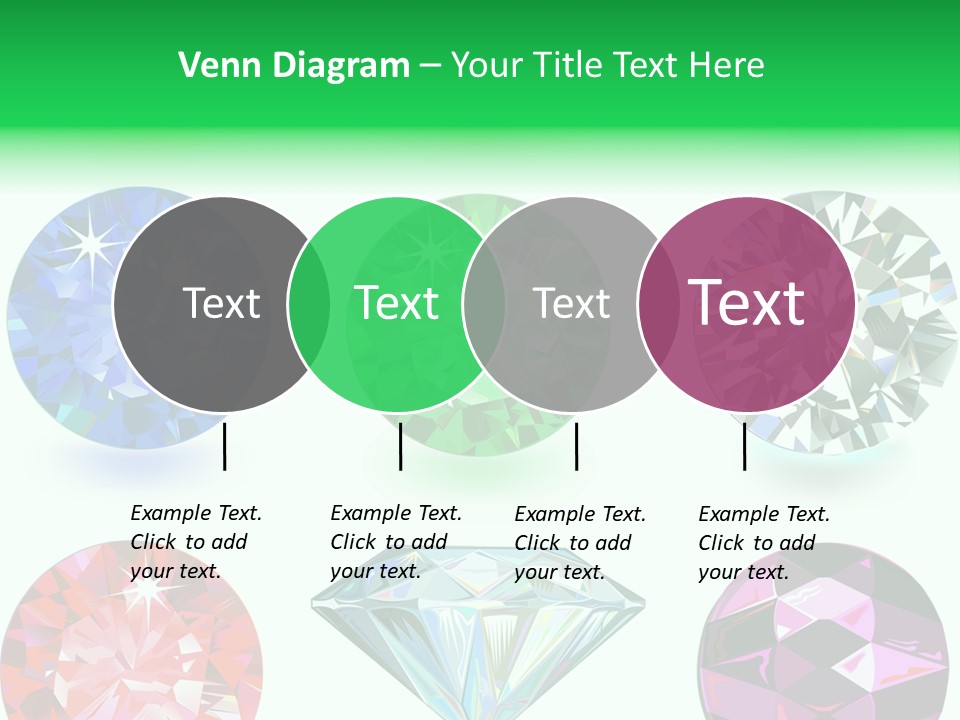 Jewelry Red Faceted PowerPoint Template