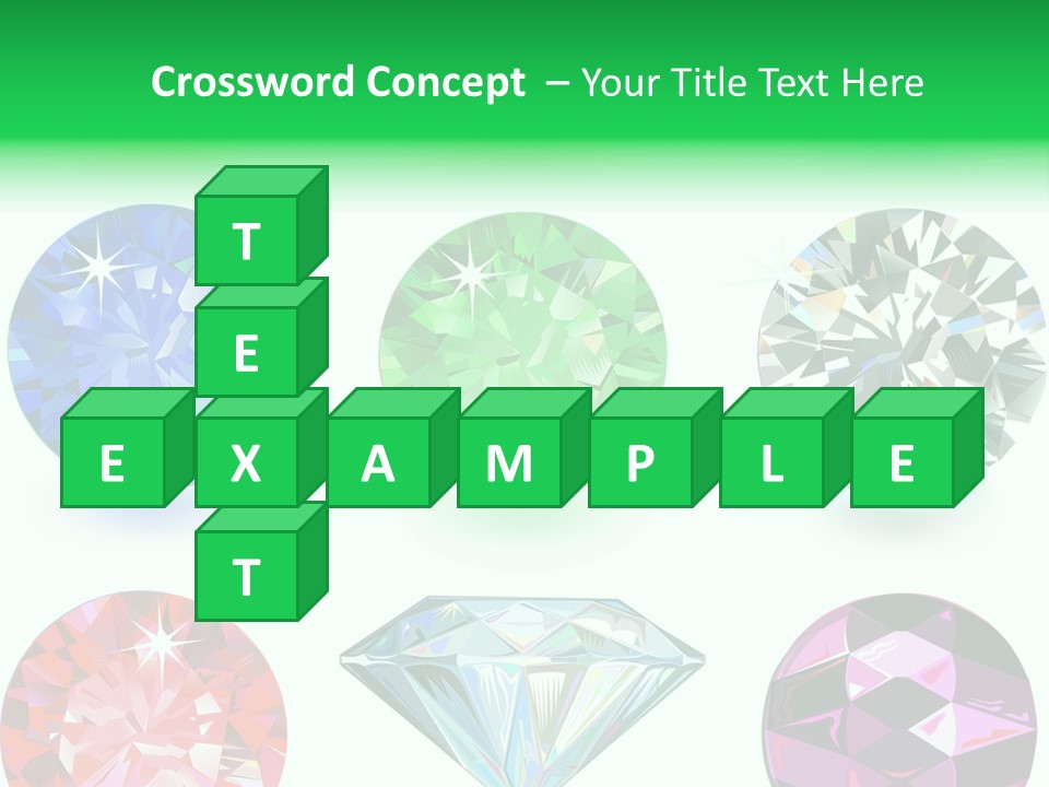 Jewelry Red Faceted PowerPoint Template