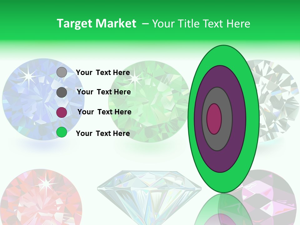 Jewelry Red Faceted PowerPoint Template