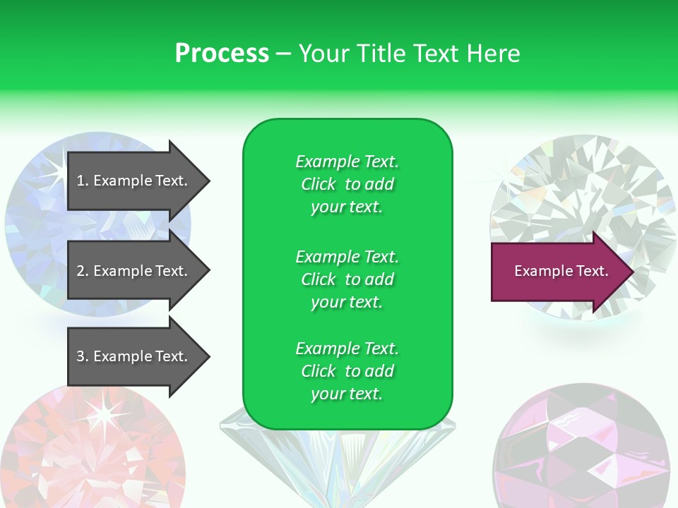 Jewelry Red Faceted PowerPoint Template