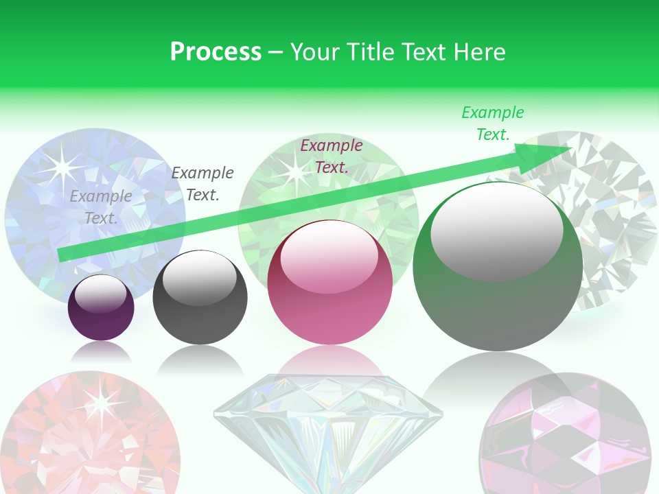 Jewelry Red Faceted PowerPoint Template