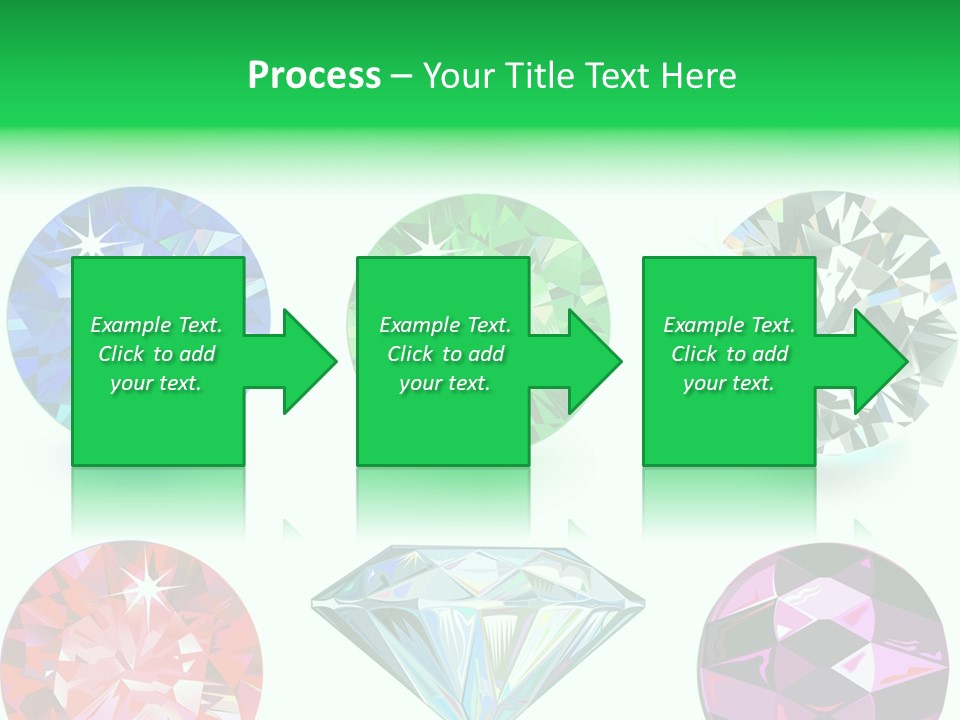 Jewelry Red Faceted PowerPoint Template