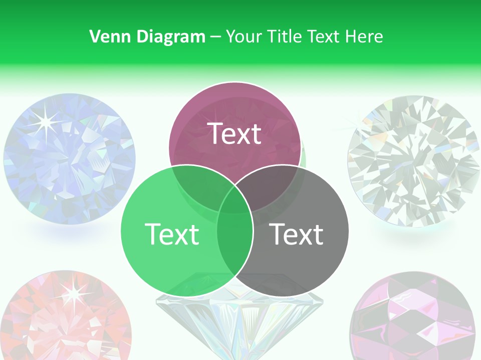 Jewelry Red Faceted PowerPoint Template