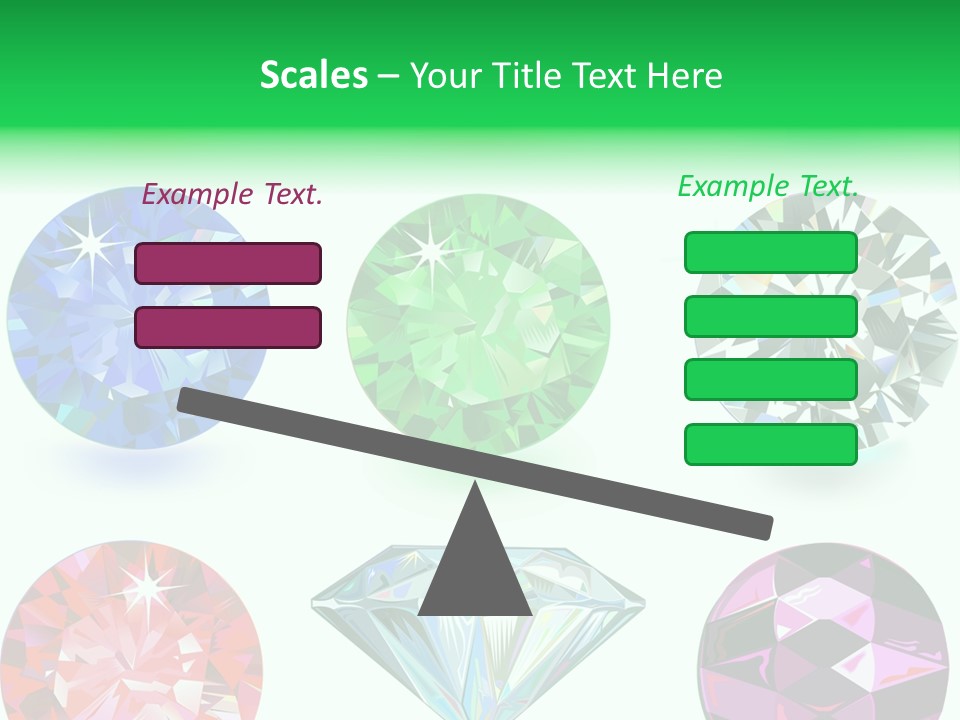 Jewelry Red Faceted PowerPoint Template