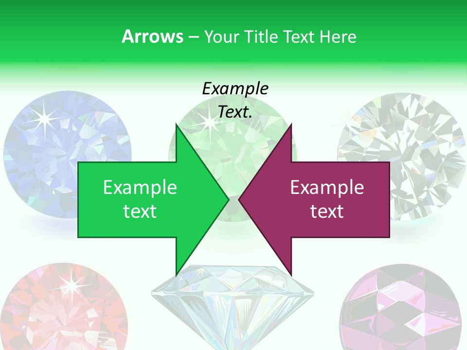 Jewelry Red Faceted PowerPoint Template