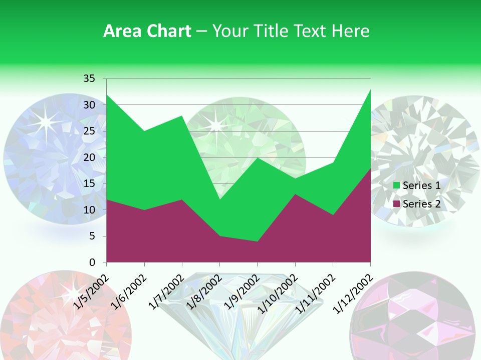 Jewelry Red Faceted PowerPoint Template