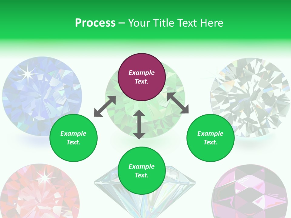 Jewelry Red Faceted PowerPoint Template