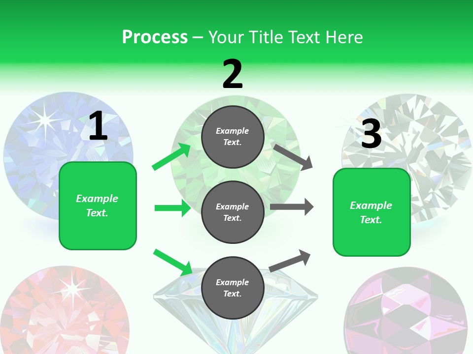 Jewelry Red Faceted PowerPoint Template