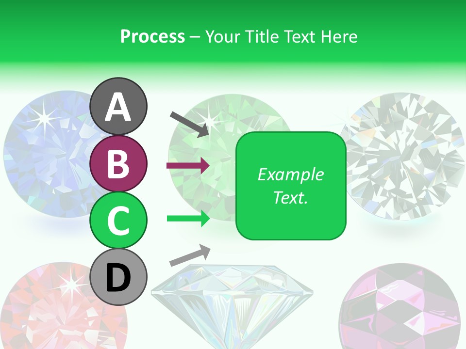 Jewelry Red Faceted PowerPoint Template