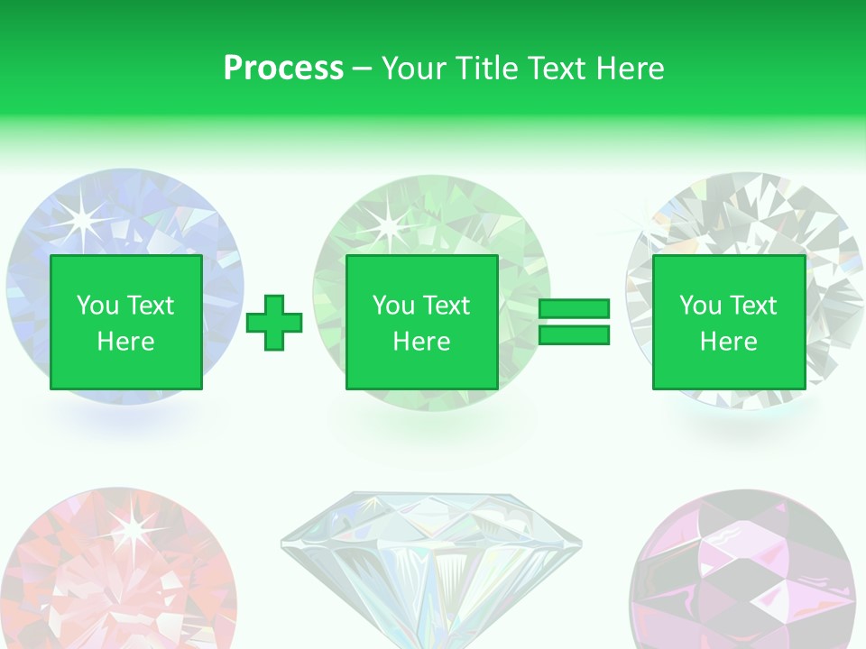 Jewelry Red Faceted PowerPoint Template