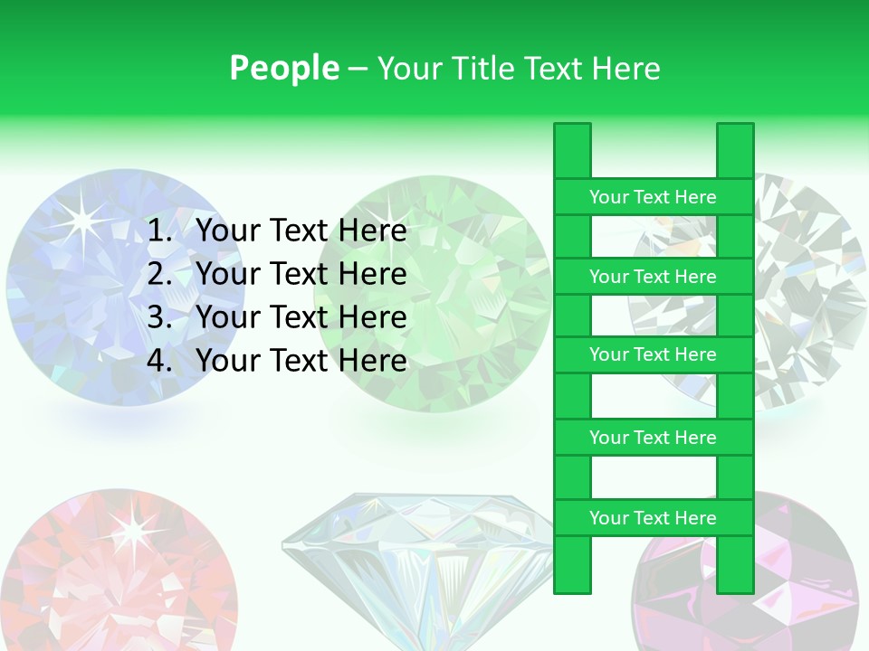 Jewelry Red Faceted PowerPoint Template