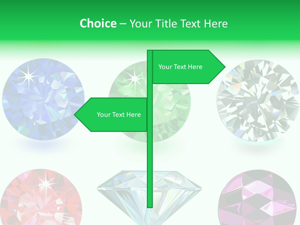 Jewelry Red Faceted PowerPoint Template