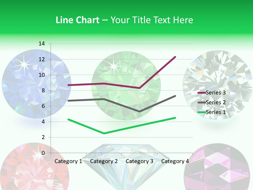 Jewelry Red Faceted PowerPoint Template