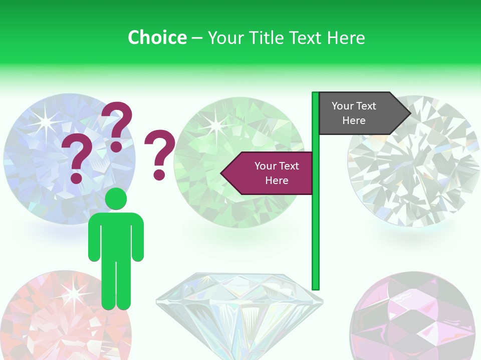 Jewelry Red Faceted PowerPoint Template