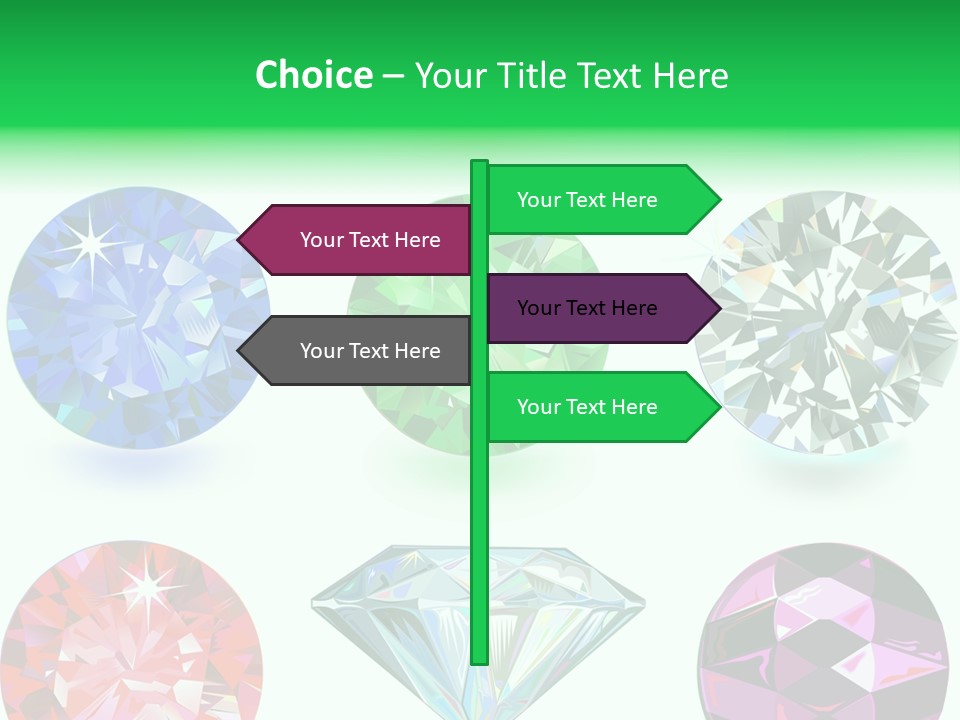 Jewelry Red Faceted PowerPoint Template