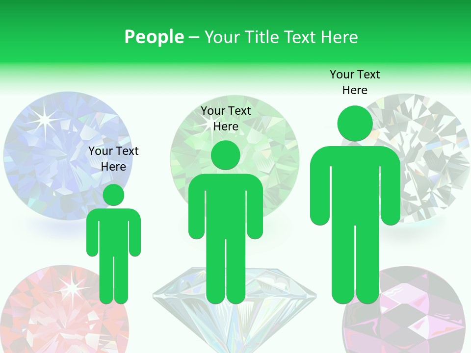 Jewelry Red Faceted PowerPoint Template