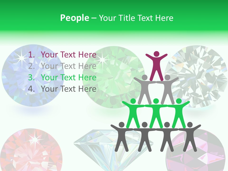 Jewelry Red Faceted PowerPoint Template