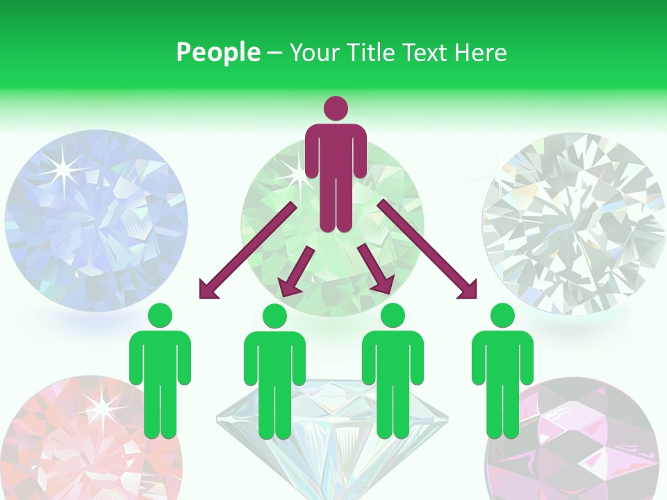 Jewelry Red Faceted PowerPoint Template