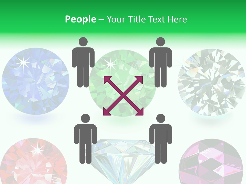 Jewelry Red Faceted PowerPoint Template