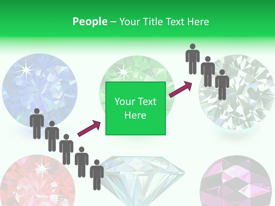 Jewelry Red Faceted PowerPoint Template