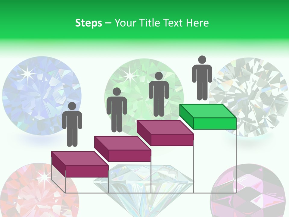 Jewelry Red Faceted PowerPoint Template