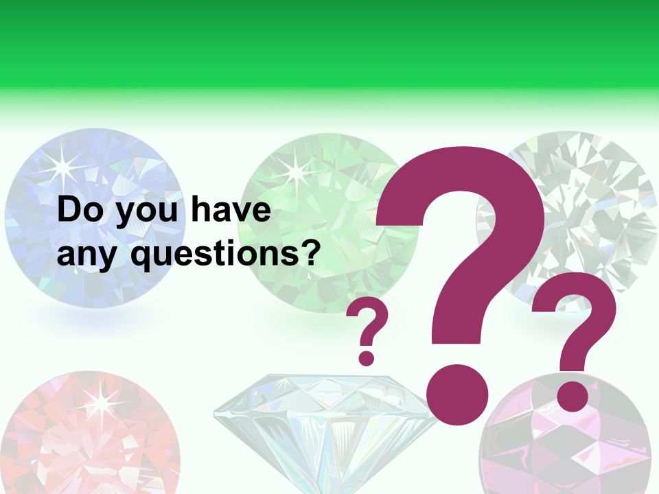 Jewelry Red Faceted PowerPoint Template