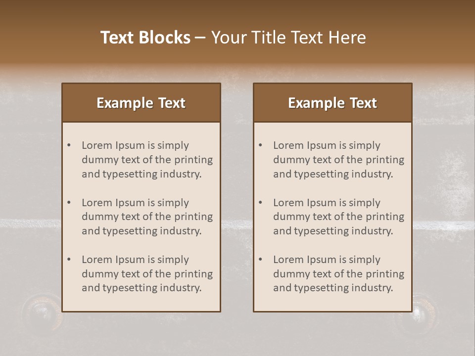 Detail Save Horizontal PowerPoint Template