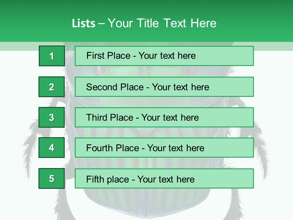 South America Wildlife Dung Eater PowerPoint Template
