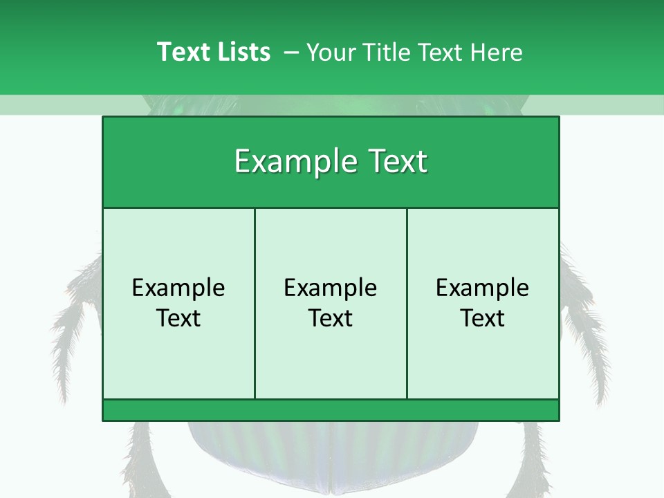 South America Wildlife Dung Eater PowerPoint Template