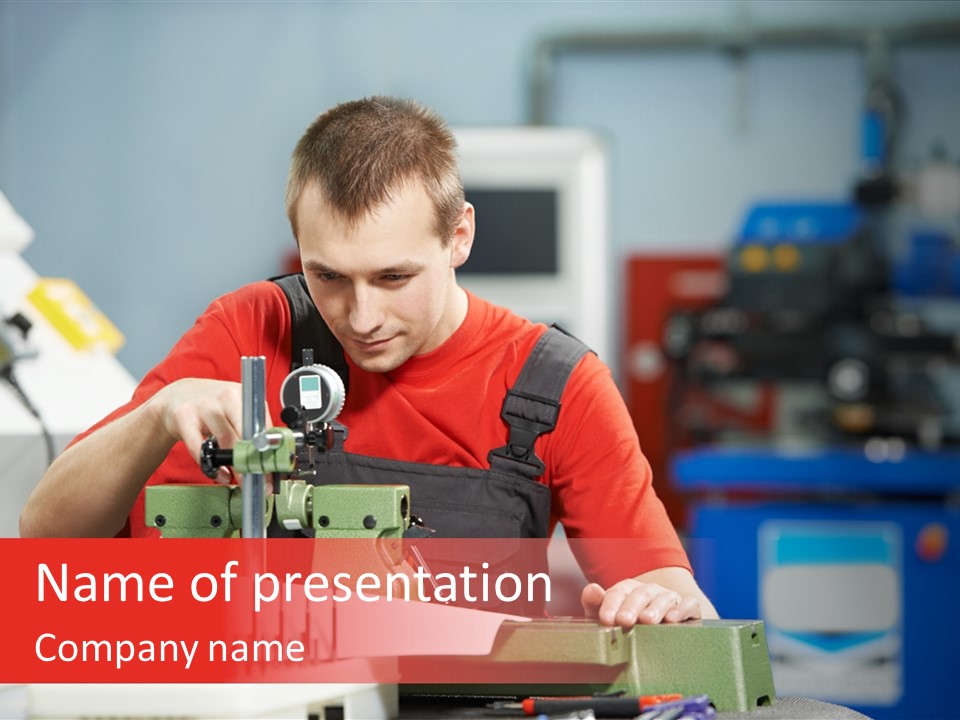 Operating Inspecting Factory PowerPoint Template