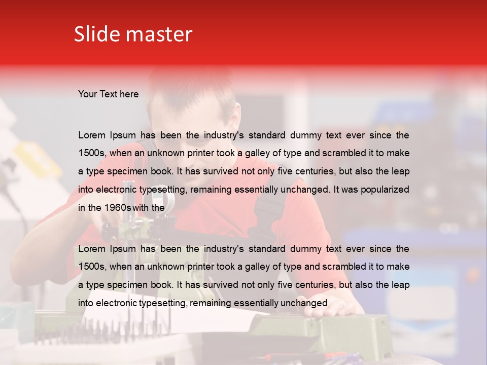 Operating Inspecting Factory PowerPoint Template