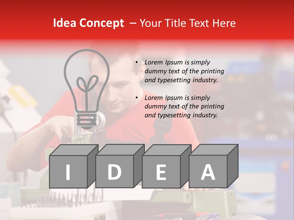 Operating Inspecting Factory PowerPoint Template