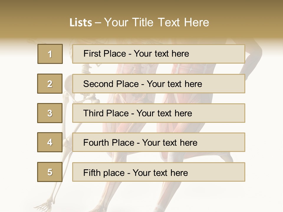 Flesh Anatomic Nature PowerPoint Template