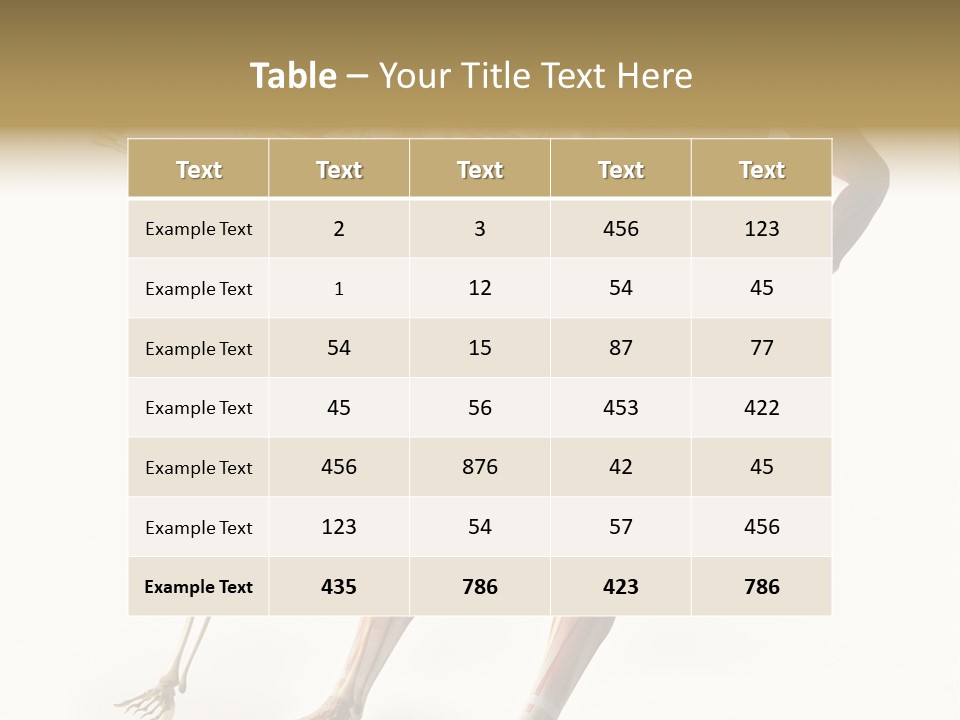 Flesh Anatomic Nature PowerPoint Template