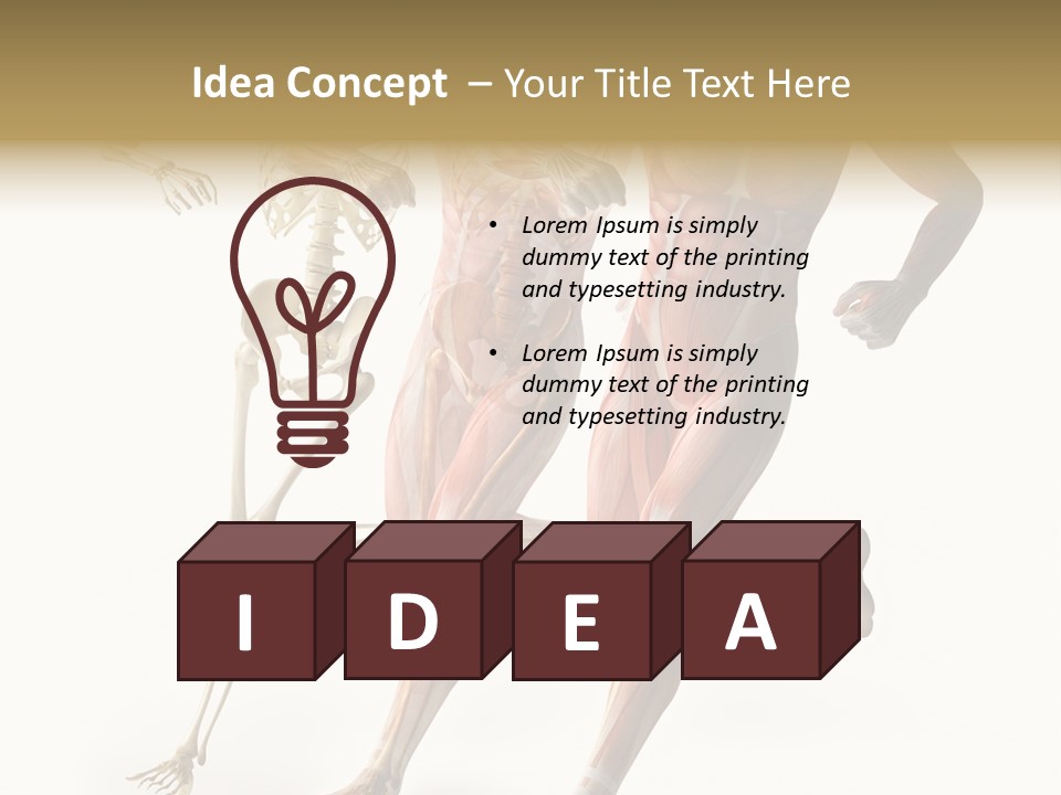 Flesh Anatomic Nature PowerPoint Template